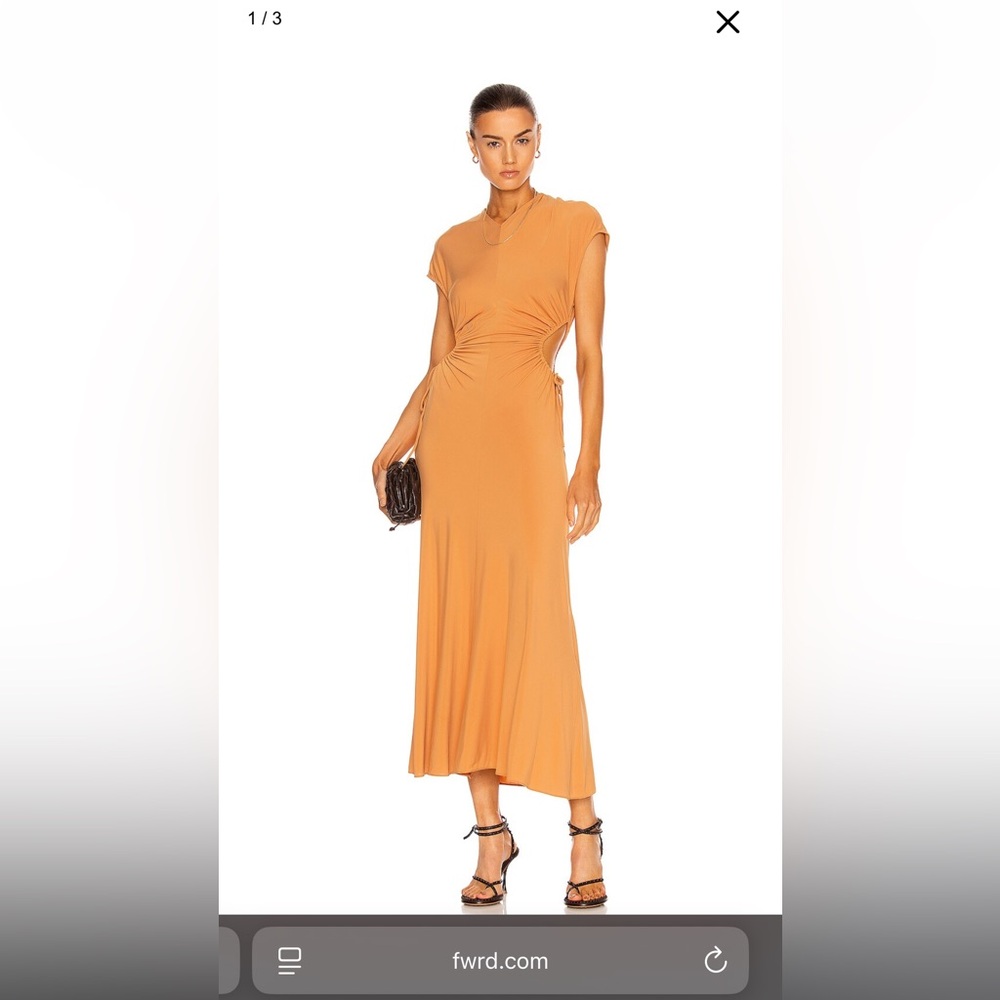 A.L.C. Synara Ruched Cutout Open Back Dress XS